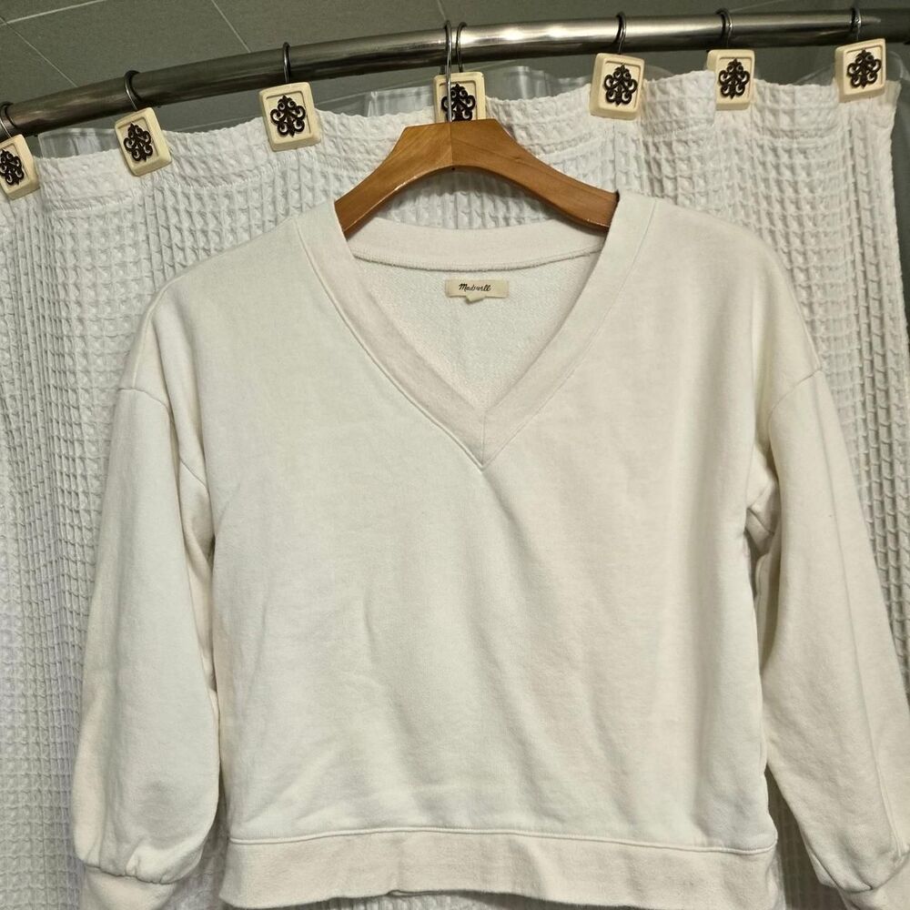 Madewell Women's Cream Sweatshirt